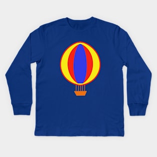 Bold and Bright Hot Air Balloon Kids Long Sleeve T-Shirt